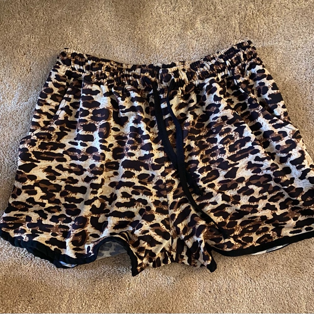 Cheetah print shorts